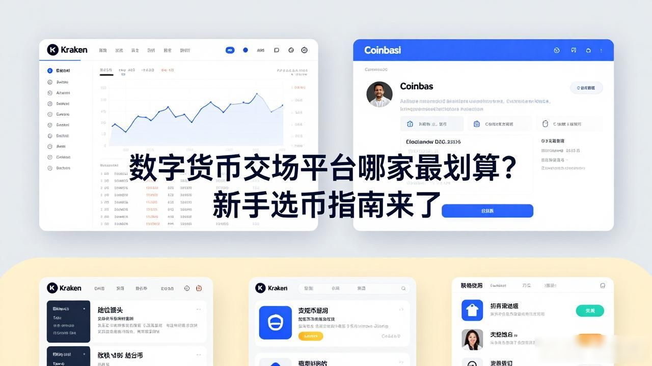 数字货币交易平台哪家最划算？新手选币指南来了