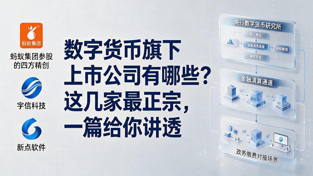 数字人民币 核心上市公司_数字货币旗下上市公司_数字货币 业务研发企业