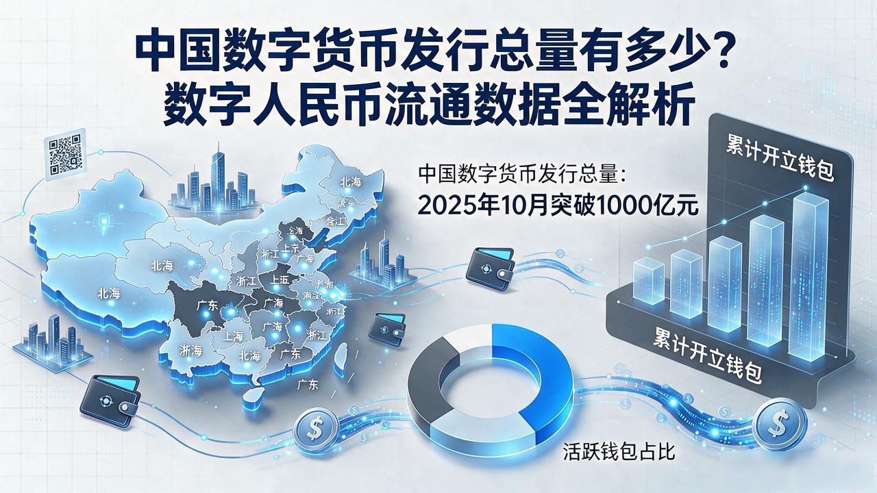 中国数字货币发行总量有多少？数字人民币流通数据全解析