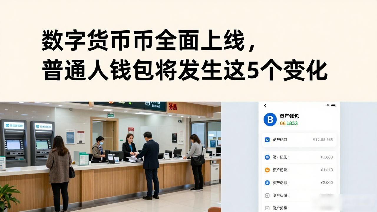 数字货币全面上线，普通人钱包将发生这5个变化