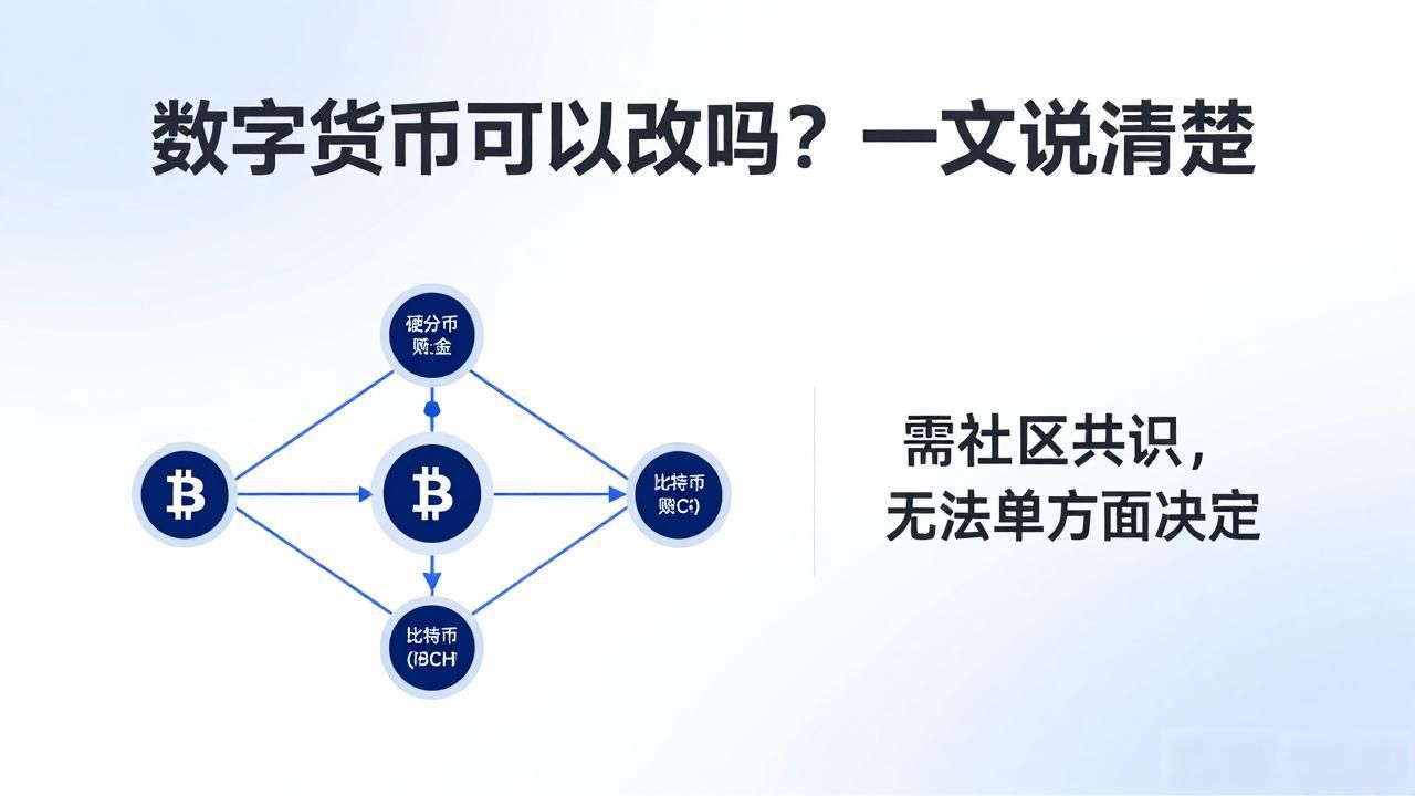 数字货币可以改吗？一文说清楚
