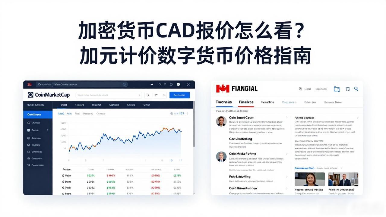 加密货币CAD报价怎么看？加元计价数字货币价格指南