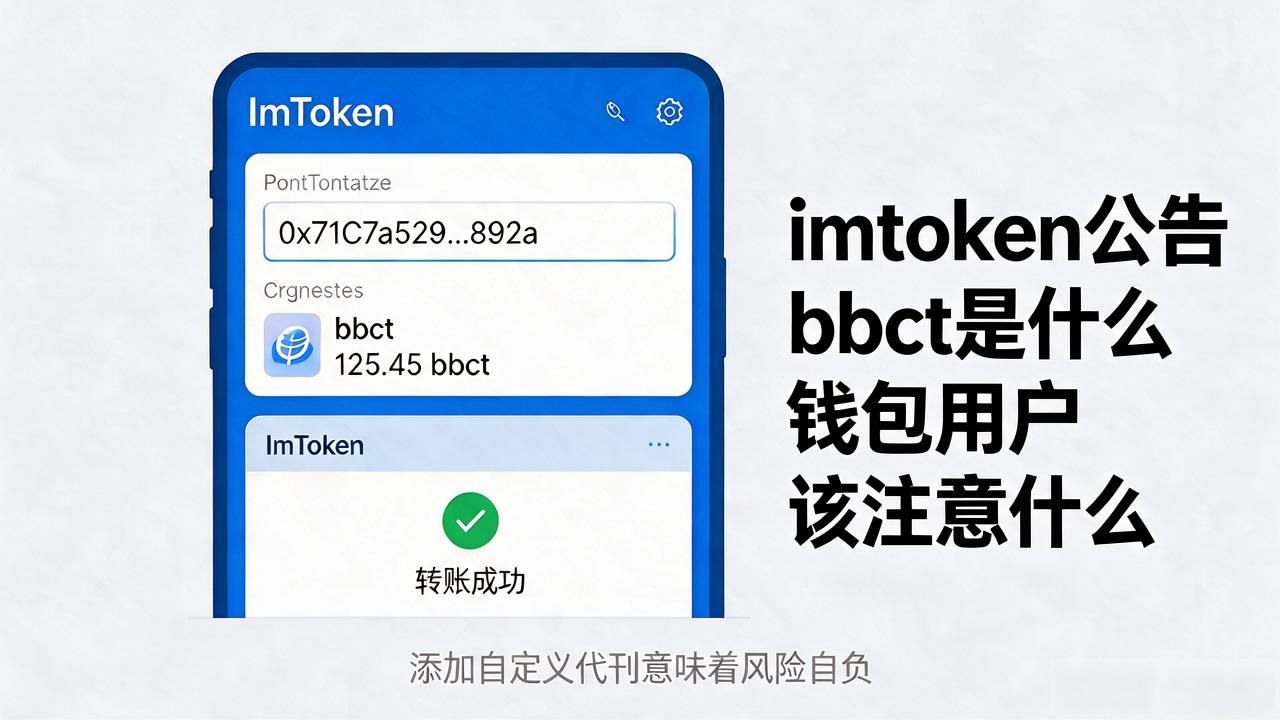 imtoken公告bbct_ImToken支持bbct代币查询与转账_bbct代币添加到ImToken钱包教程