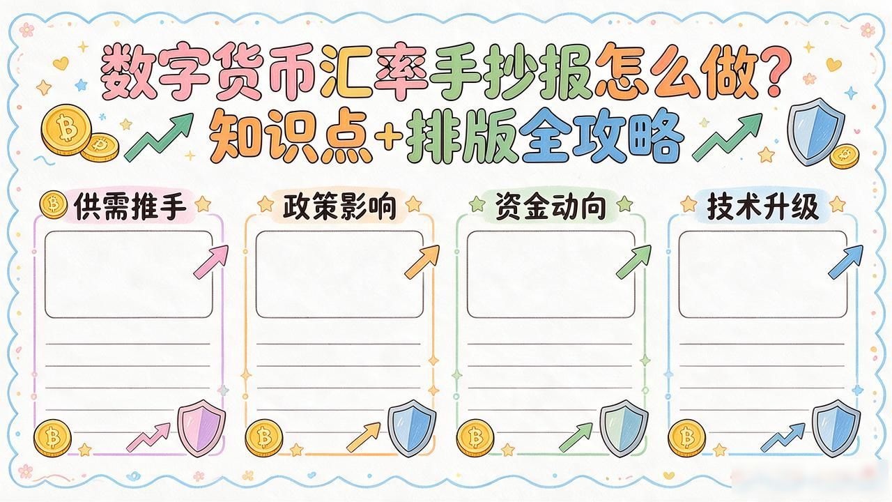 数字货币汇率手抄报怎么做？知识点+排版全攻略