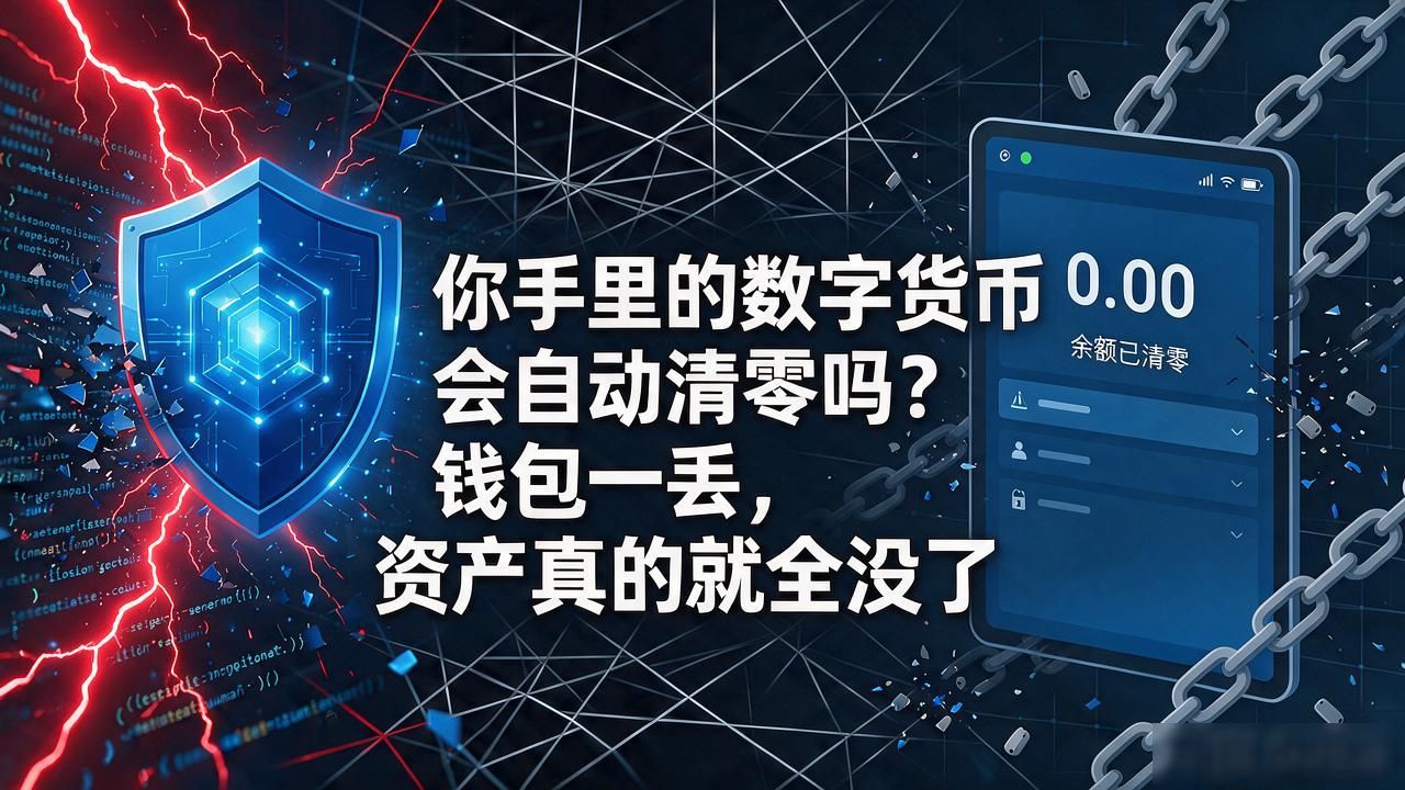 你手里的数字货币会自动清零吗？钱包一丢，资产真的就全没了
