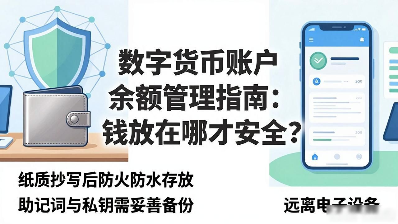 数字货币账户余额管理指南：钱放在哪才安全？