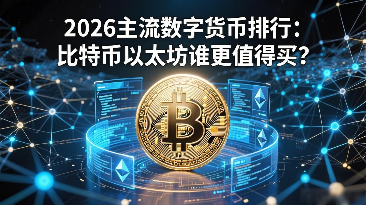 2026主流数字货币排行：比特币以太坊谁更值得买？