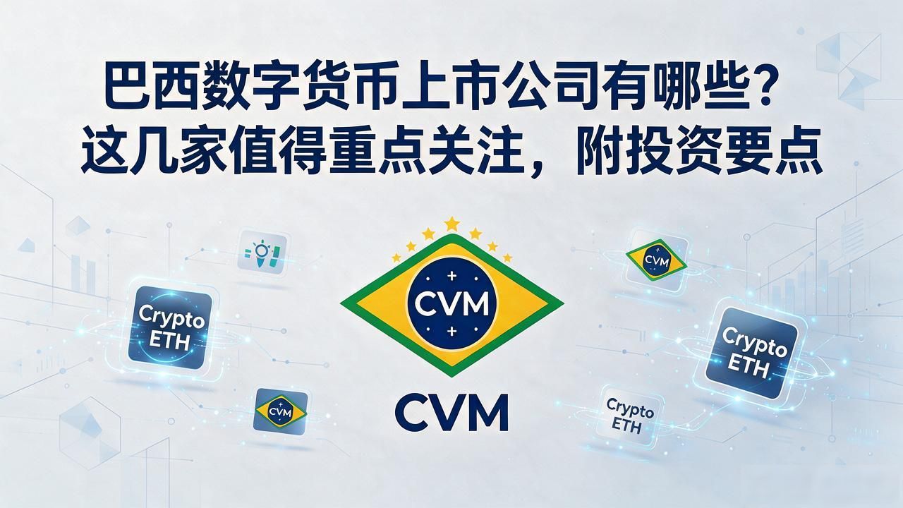 巴西数字货币上市公司有哪些？这几家值得重点关注，附投资要点