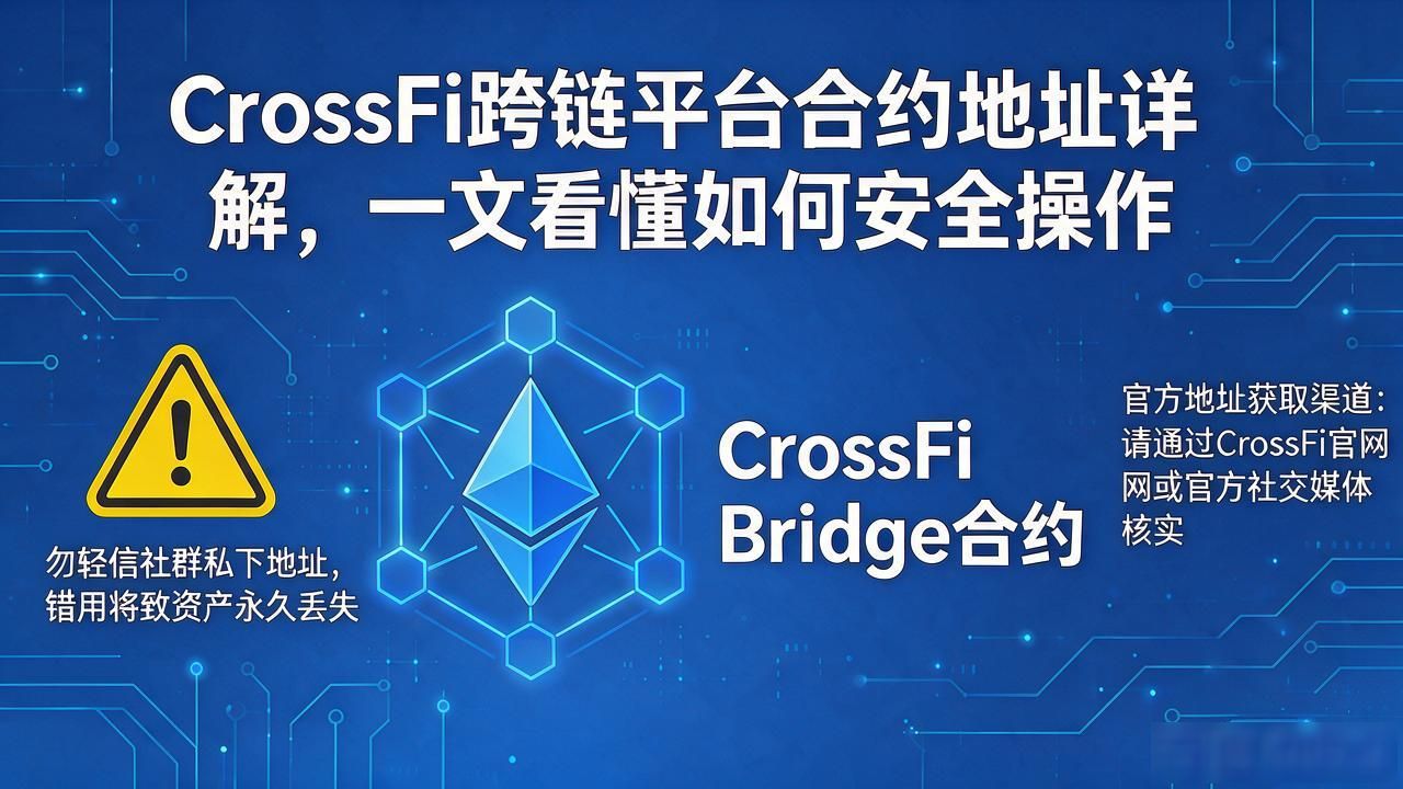 CrossFi跨链平台合约地址详解，一文看懂如何安全操作