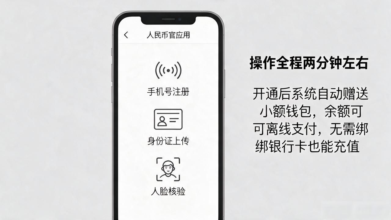 中国数字货币开通条件及申请流程，个人怎么领取和使用