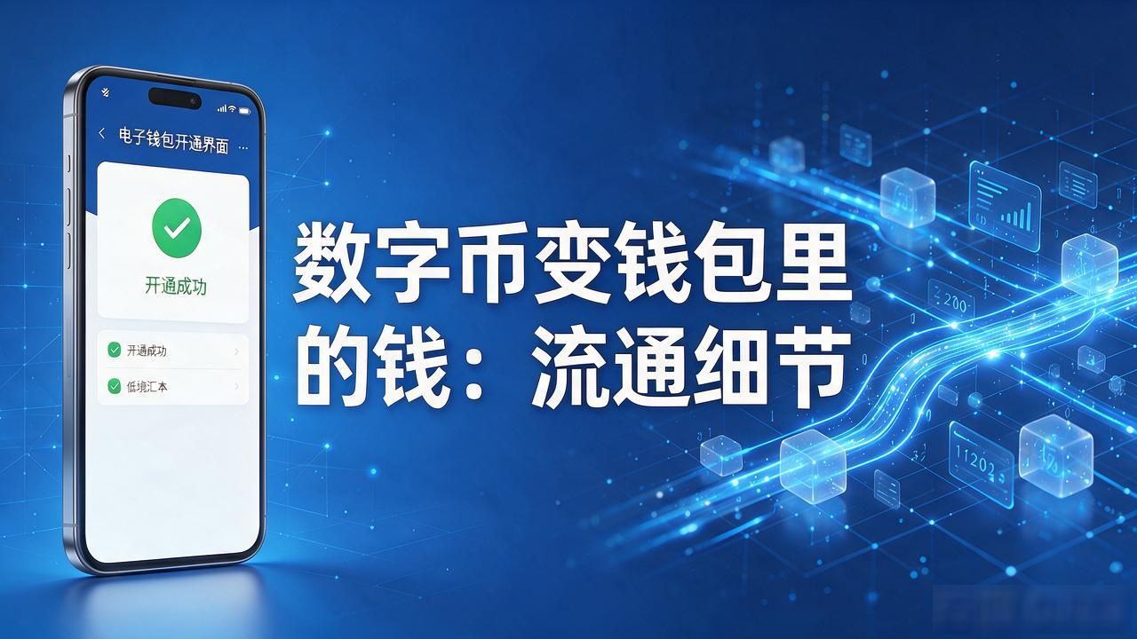 数字币怎么变钱包里的钱？一文看懂流通细节