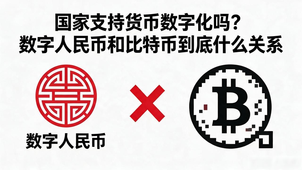 国家支持货币数字化吗？数字人民币和比特币到底什么关系