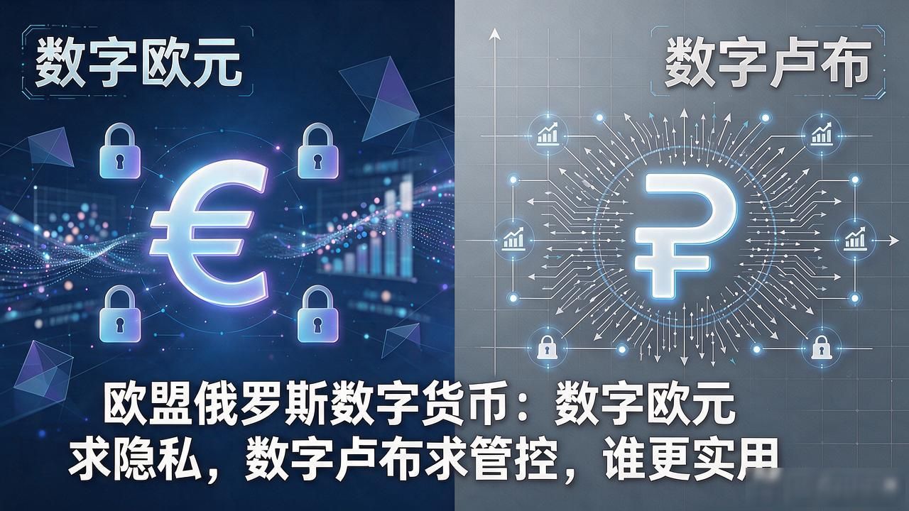 欧盟俄罗斯数字货币：数字欧元求隐私，数字卢布求管控，谁更实用