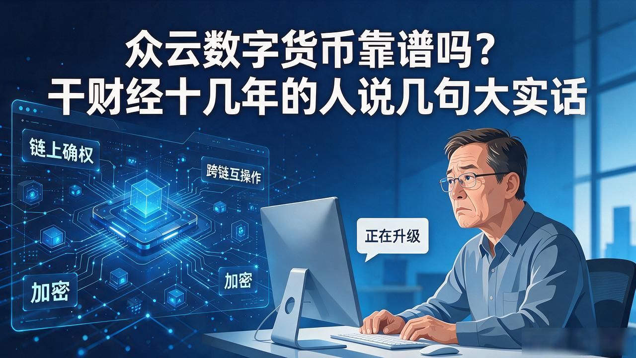 众云数字货币靠谱吗？干财经十几年的人说几句大实话