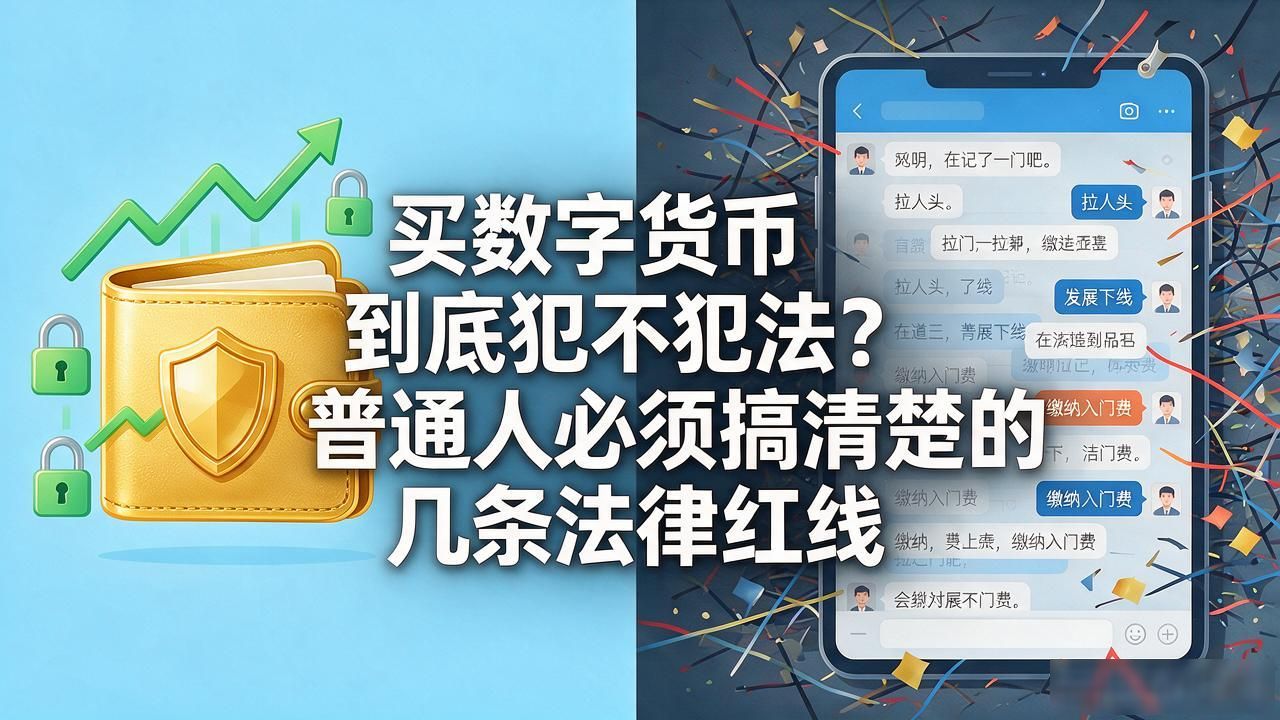 买数字货币到底犯不犯法？普通人必须搞清楚的几条法律红线