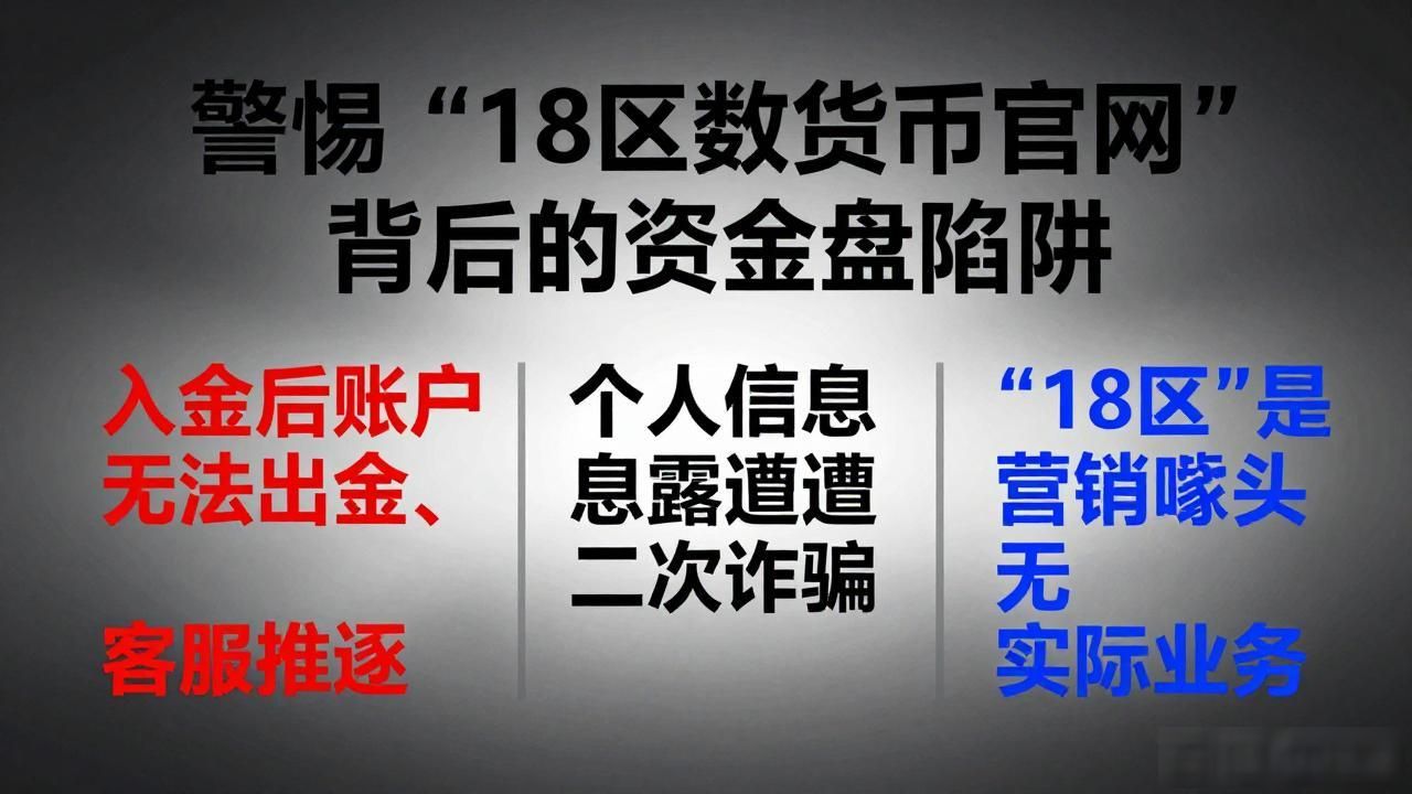 警惕“18区数字货币官网”背后的资金盘陷阱