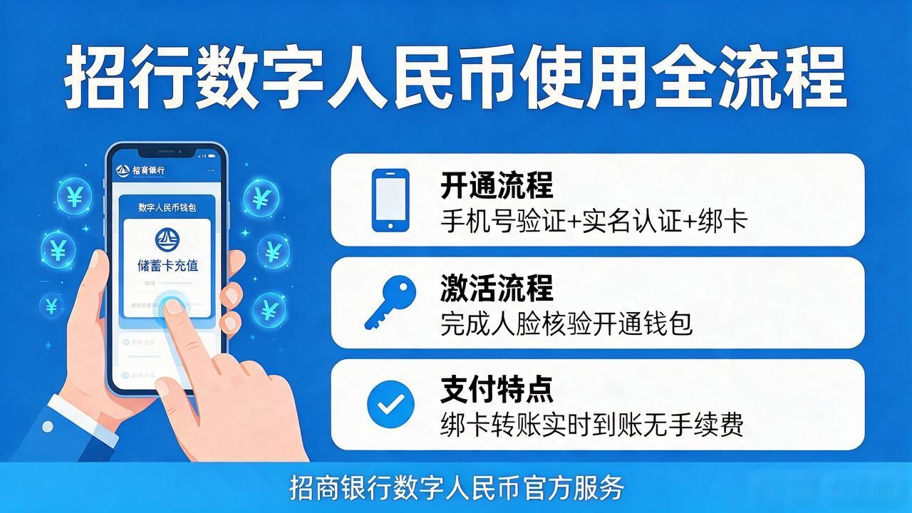 招行数字货币怎么用啊？开通、激活、支付全流程