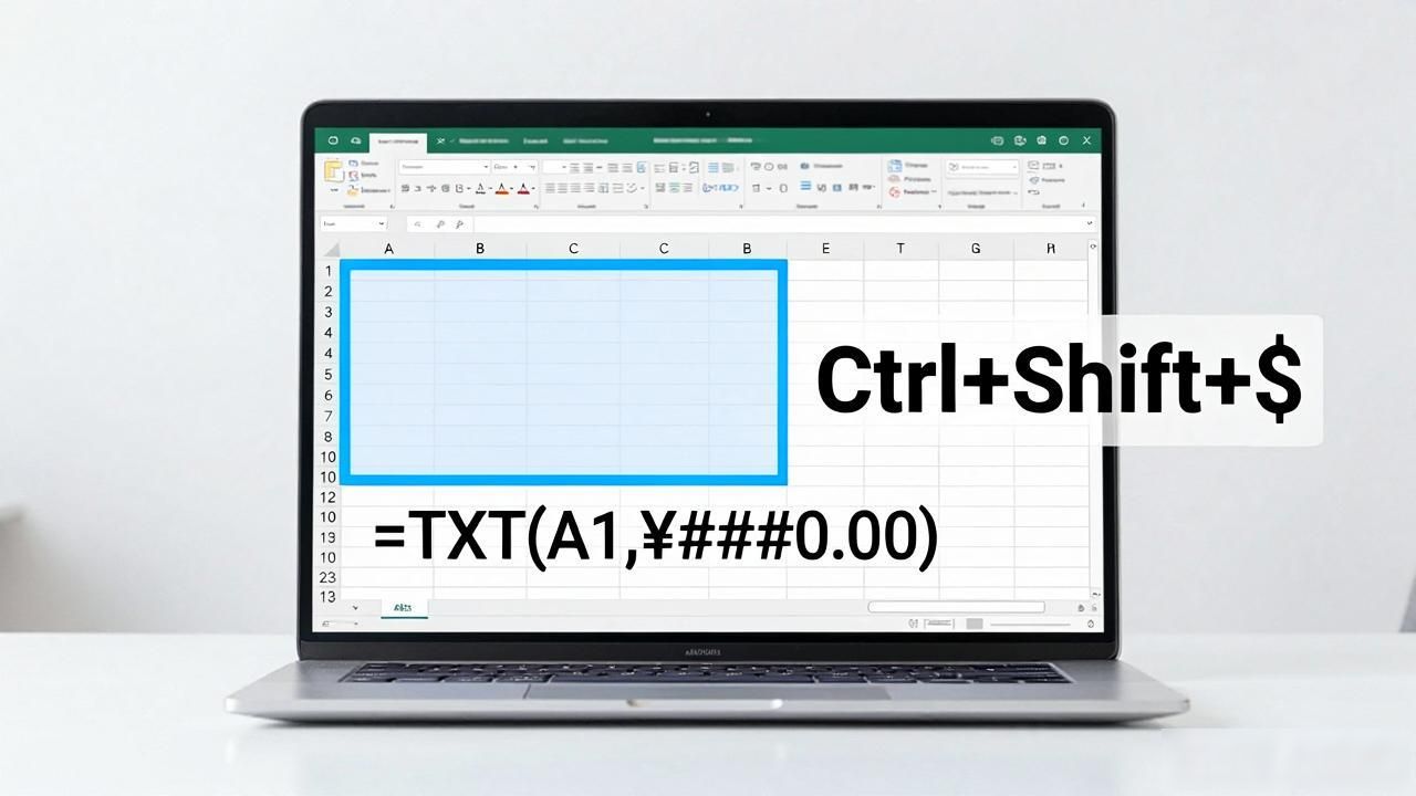 TEXT函数自定义货币显示_将数字转换成货币格式_设置Excel货币格式