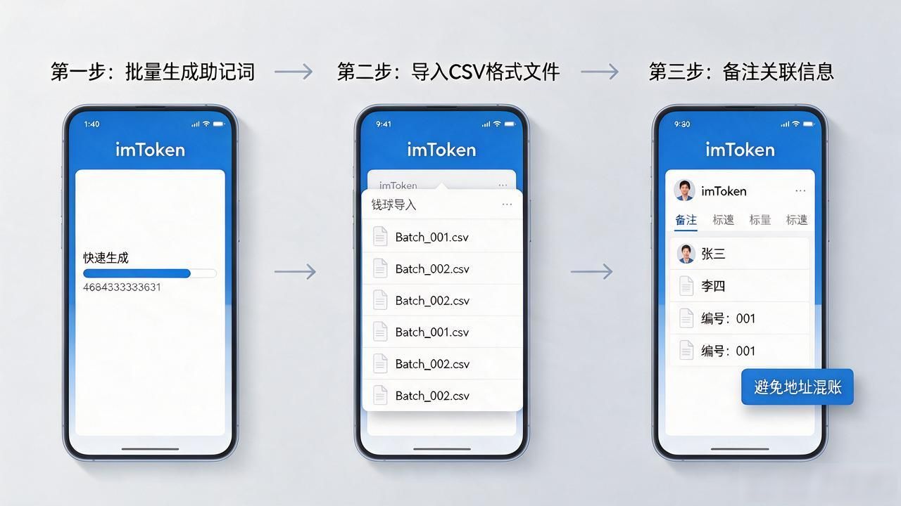imToken CSV导入工具_批量创建imToken钱包_批量imtoken