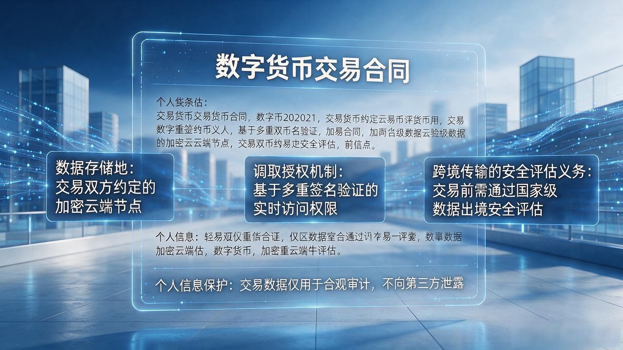 数字货币交易监管合同条款_数字货币监管合同文本_反洗钱身份核验合同要求