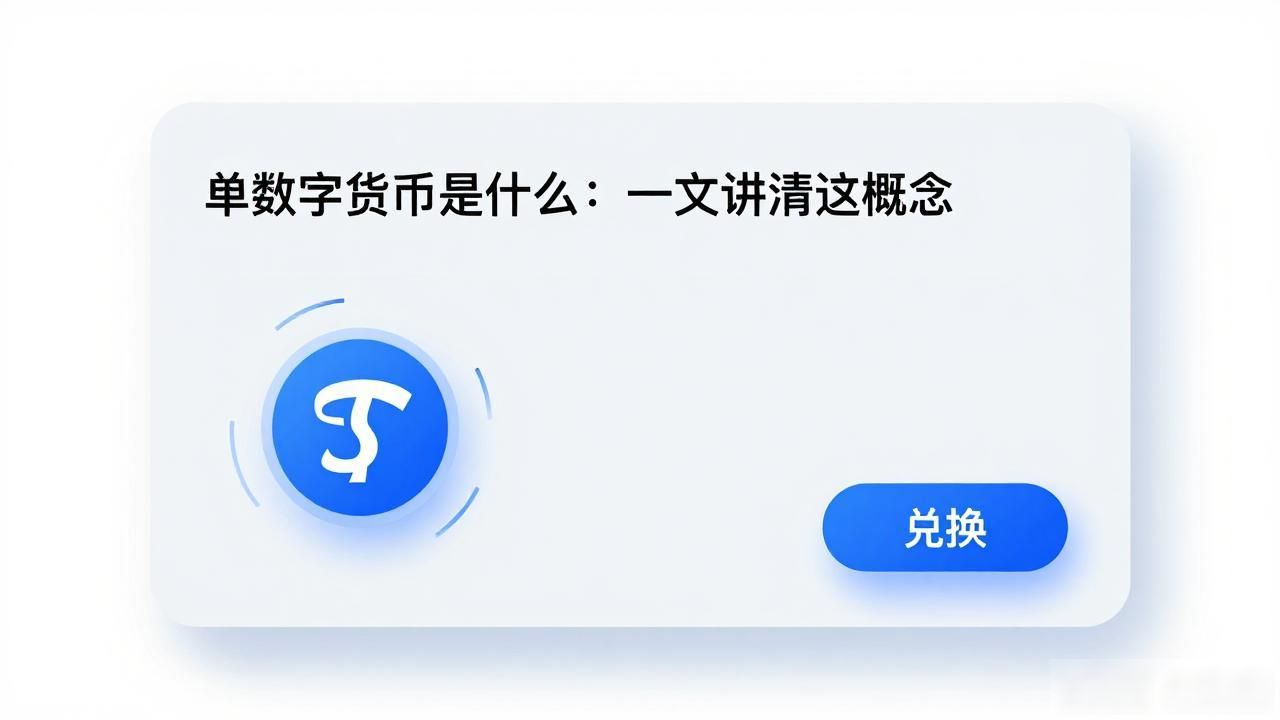 单数字货币是什么：一文讲清这概念