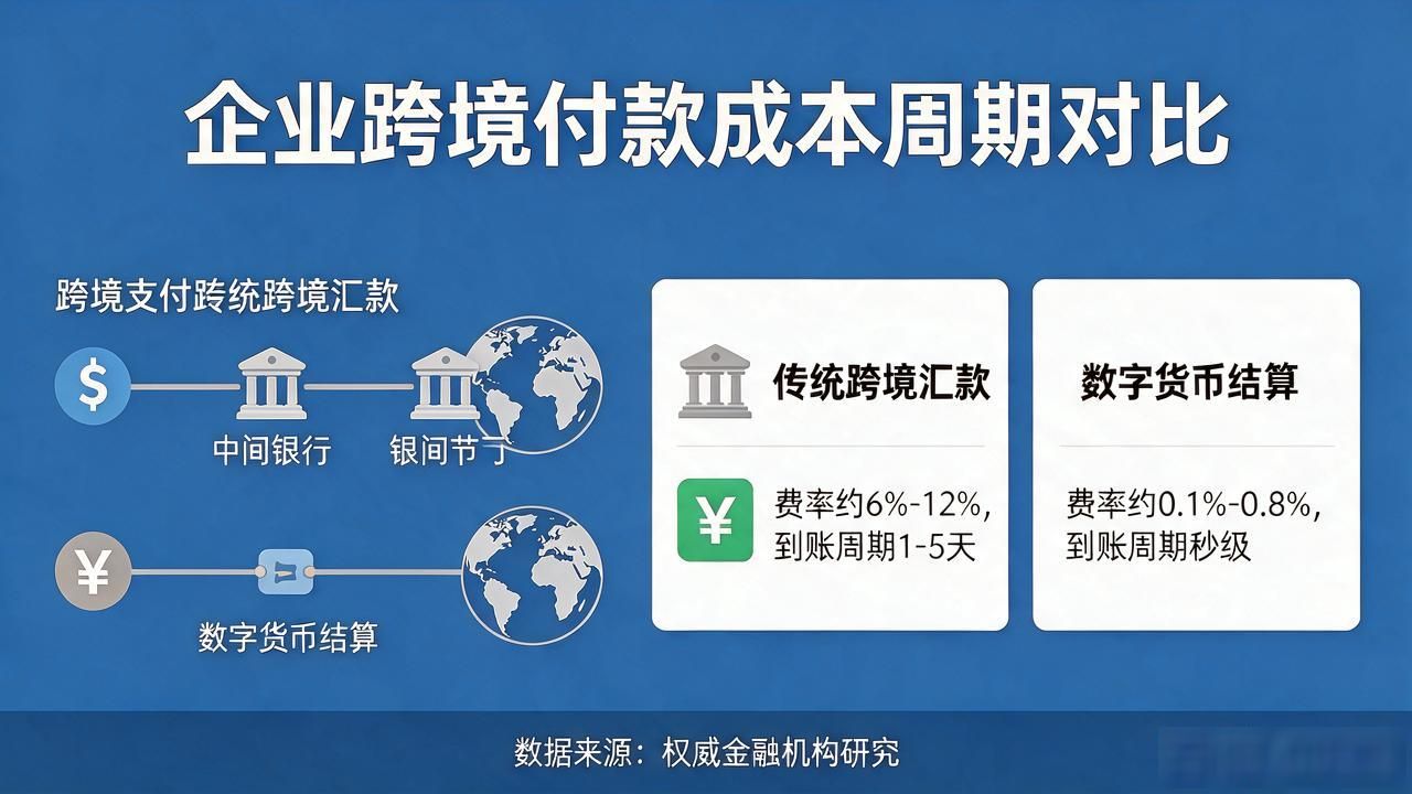 数字货币结算业务怎么操作？企业跨境付款成本和到账周期