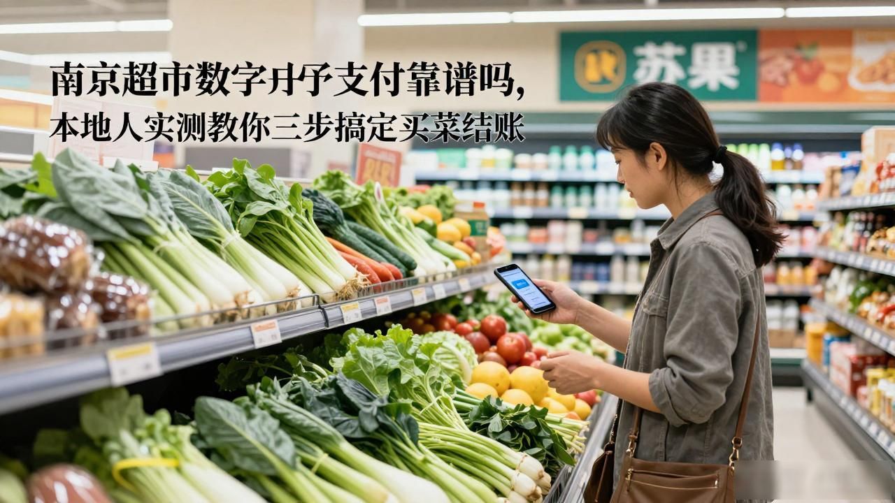 南京超市数字货币支付靠谱吗，本地人实测教你三步搞定买菜结账