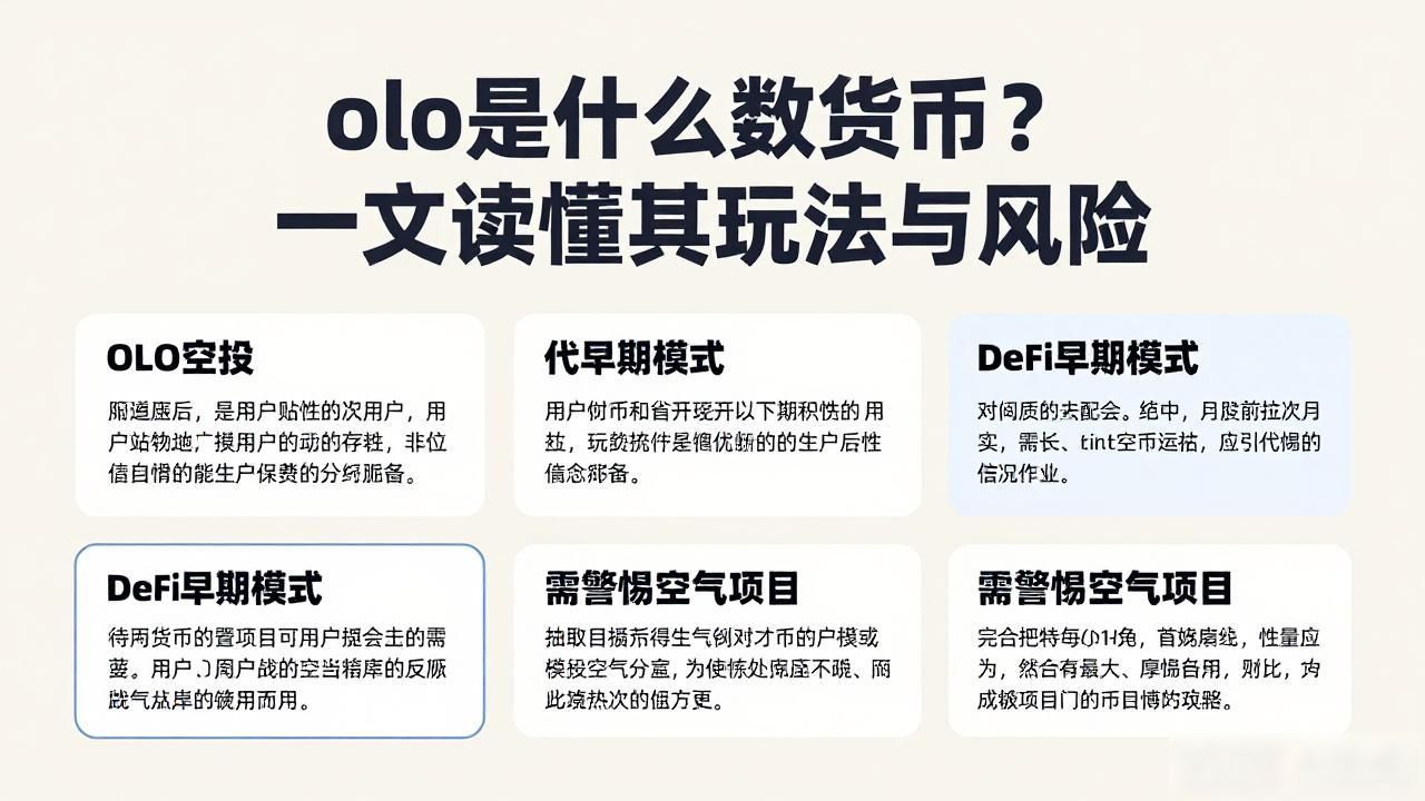 olo是什么数字货币？一文读懂其玩法与风险