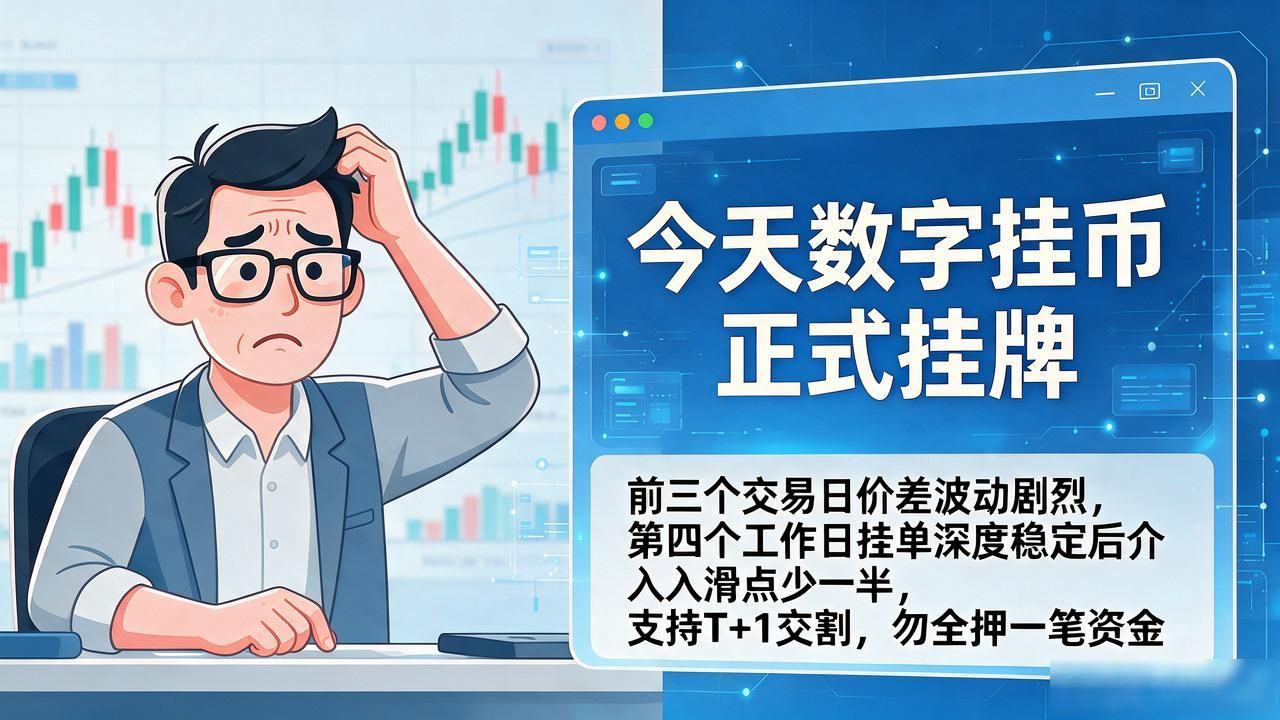 今天数字货币正式挂牌，开盘价到底怎么算、散户还能不能上车