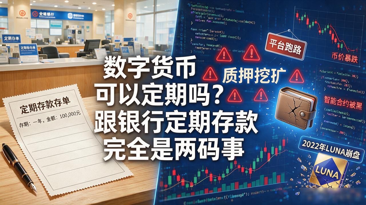 数字货币可以定期吗？跟银行定期存款完全是两码事