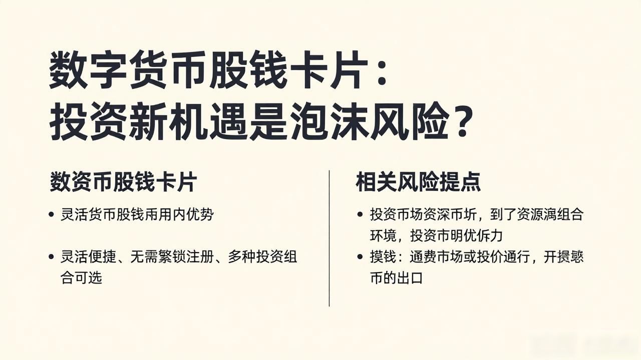 数字货币股钱卡片_数字货币股钱卡片投资优势_数字货币股钱卡片运作机制