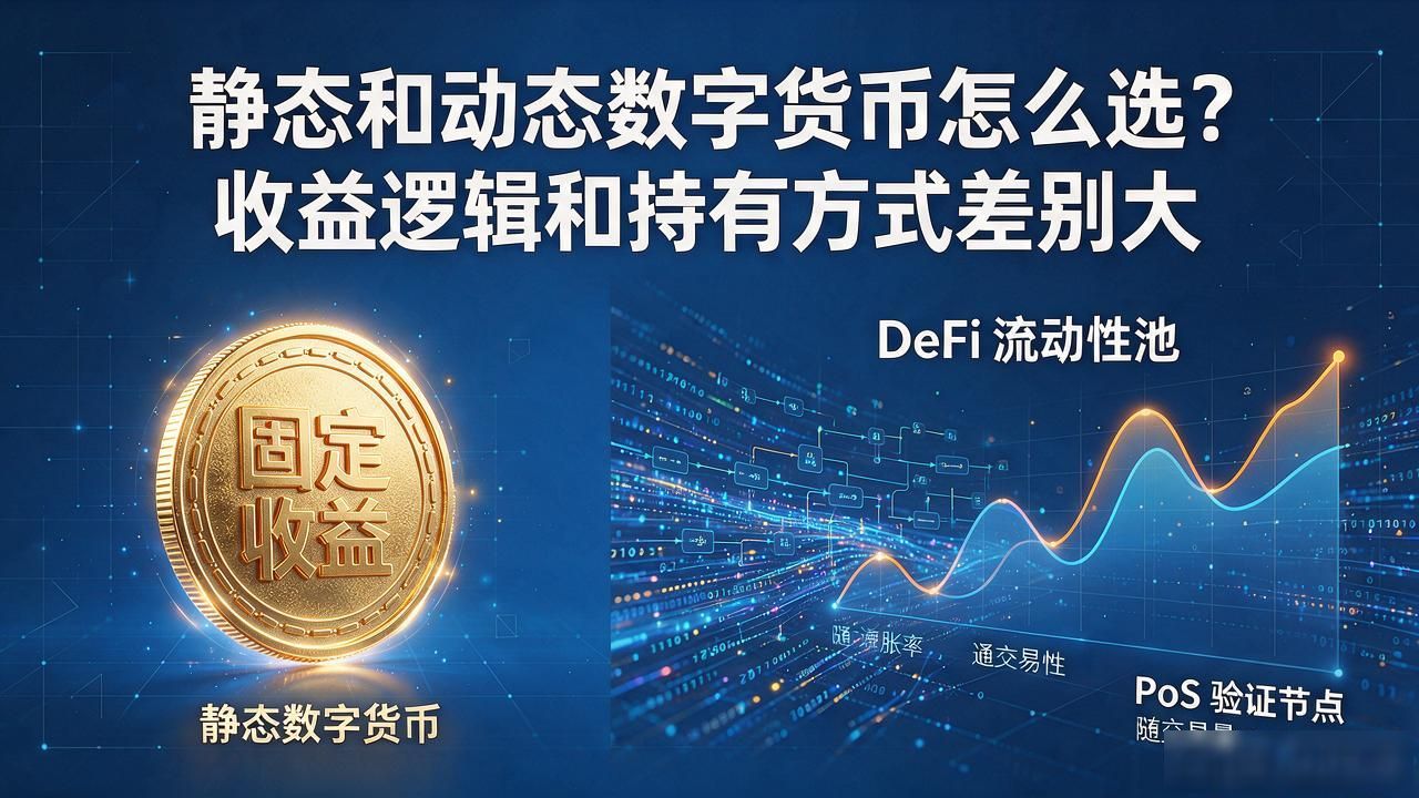 静态和动态数字货币怎么选？收益逻辑和持有方式差别大