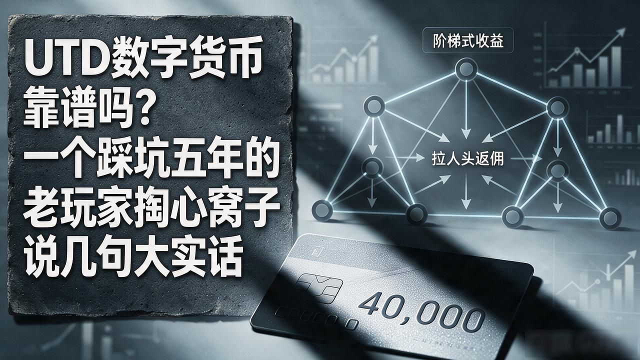 UTD数字货币靠谱吗？一个踩坑五年的老玩家掏心窝子说几句大实话