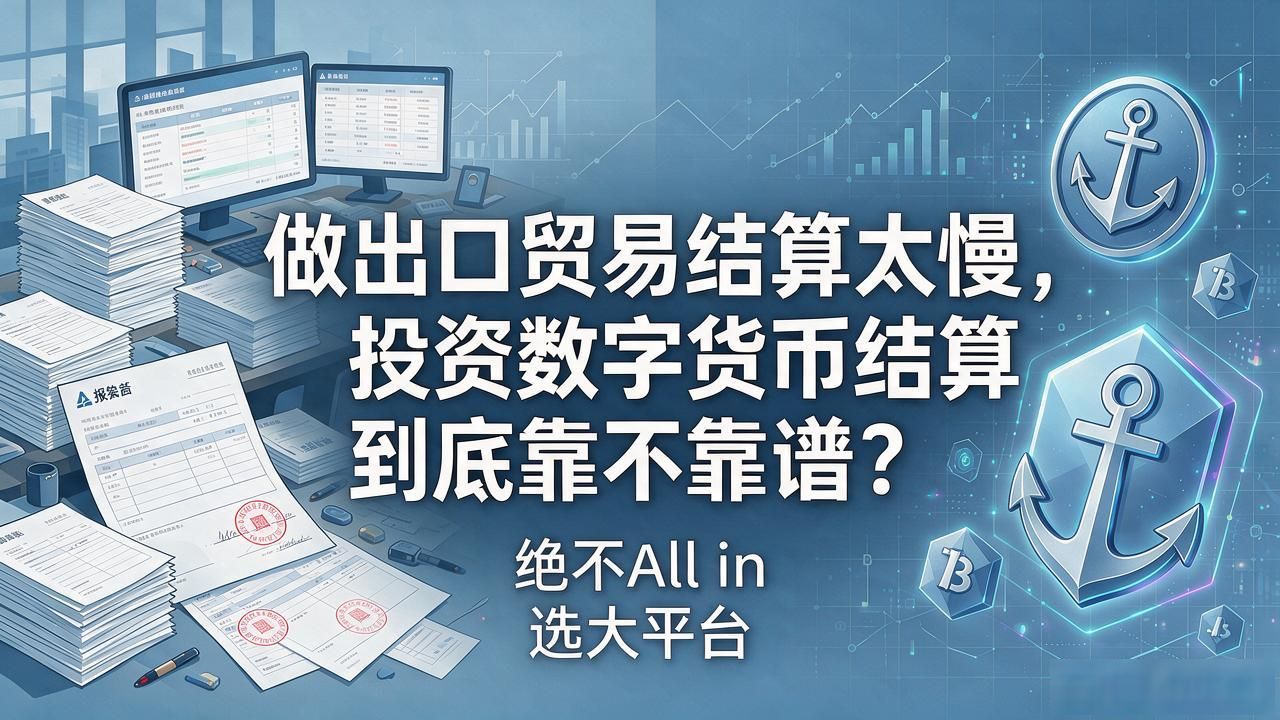 做出口贸易结算太慢，投资数字货币结算到底靠不靠谱