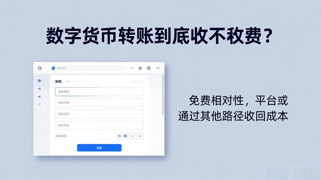 数字货币转账到底收不收费？