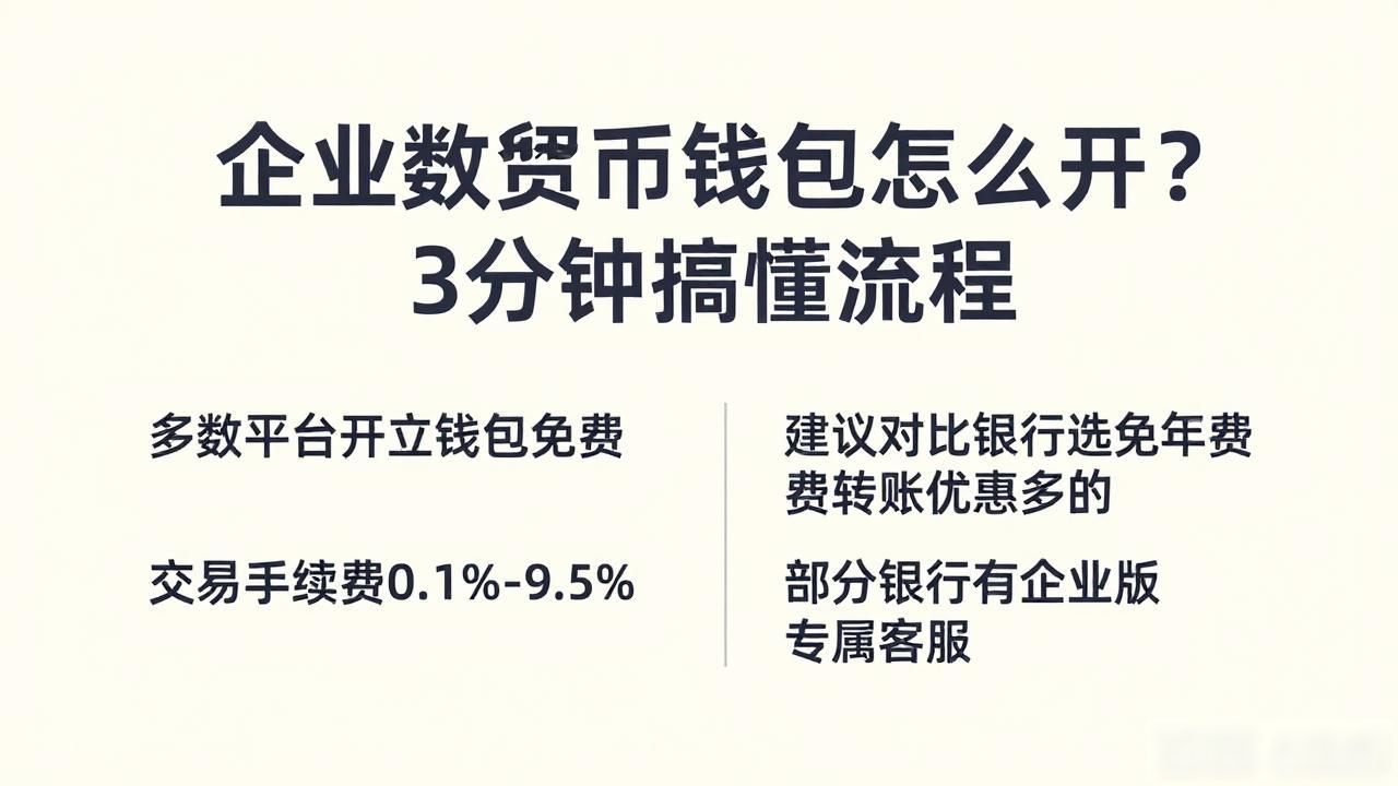 企业数字货币钱包怎么开？3分钟搞懂流程