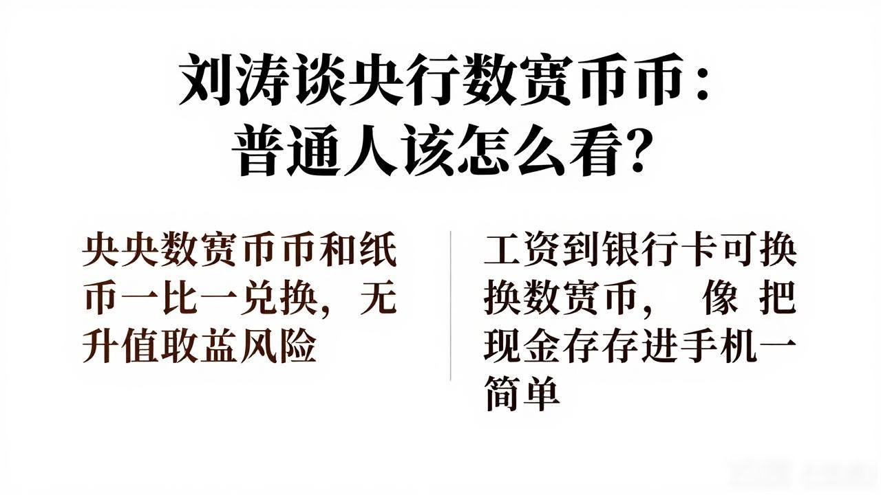 刘涛谈央行数字货币：普通人该怎么看？