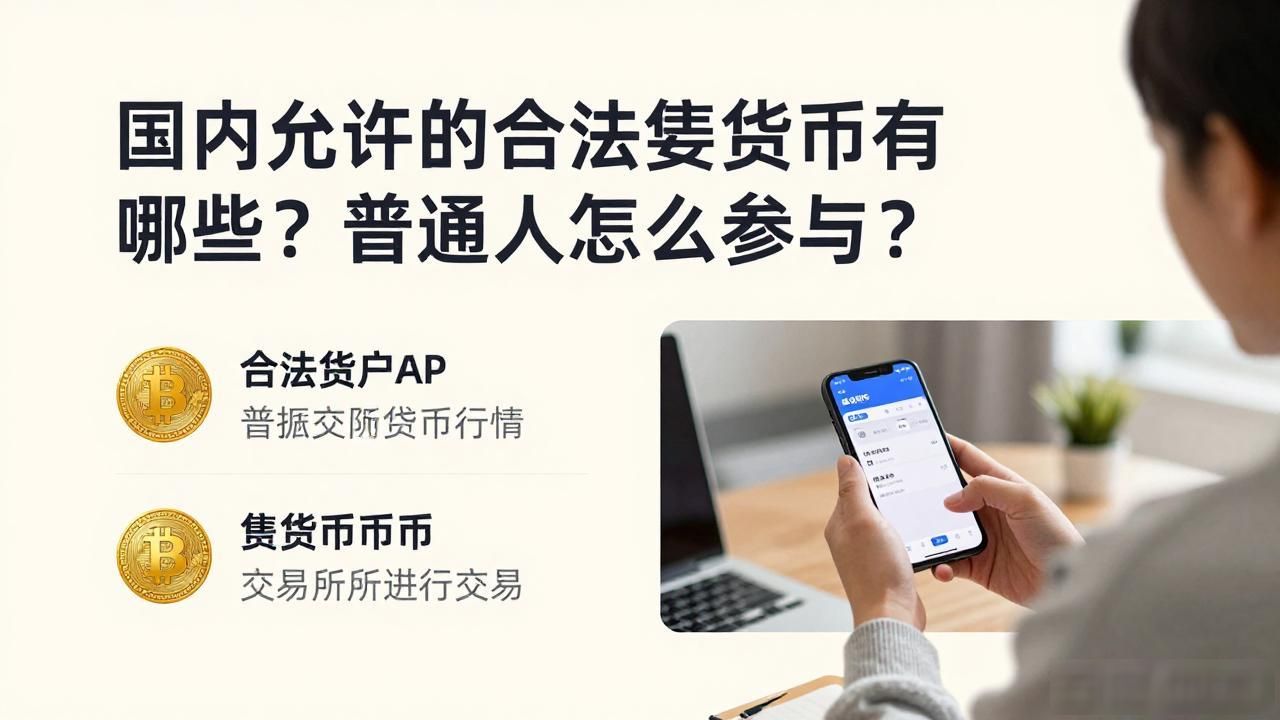 国内允许的合法数字货币有哪些？普通人怎么参与？
