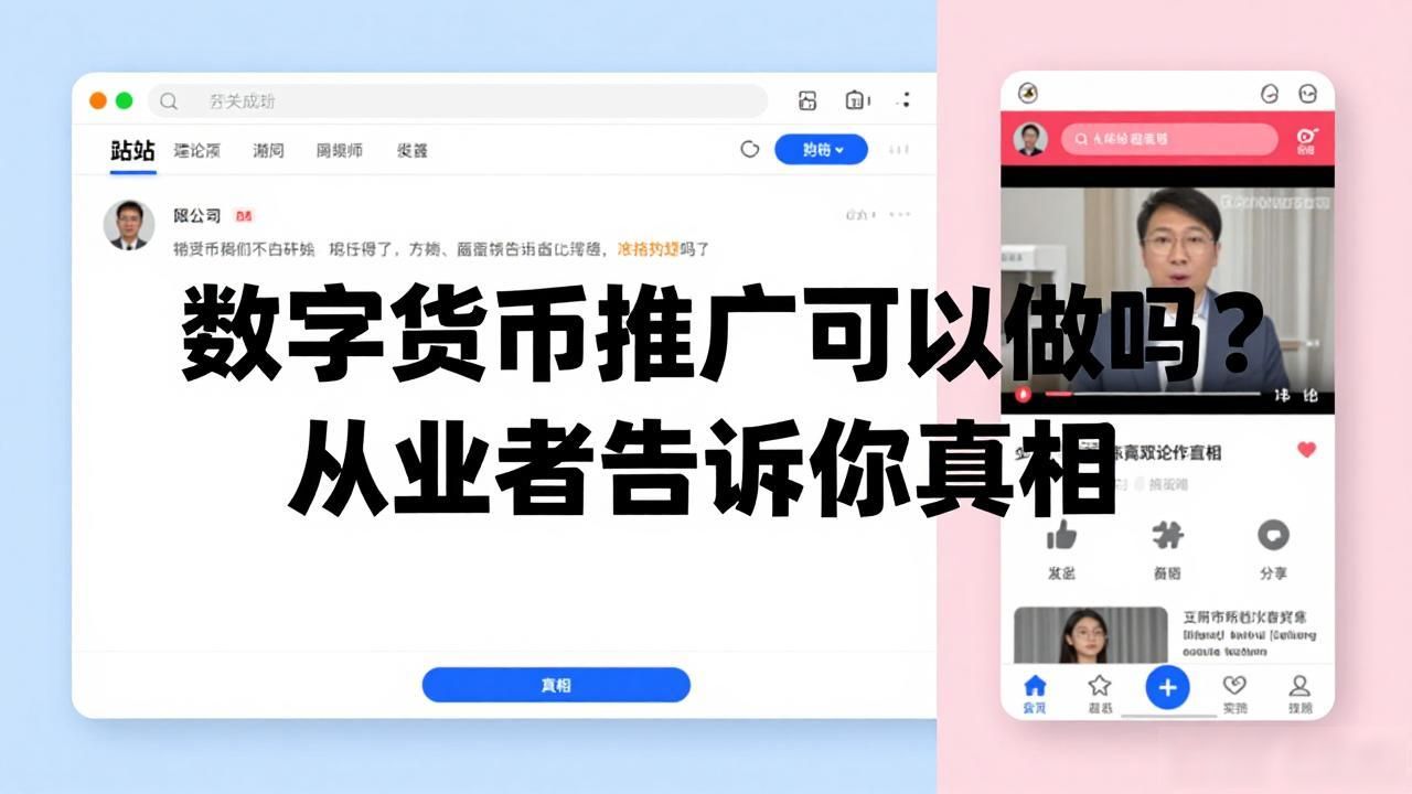 数字货币推广可以做吗？从业者告诉你真相