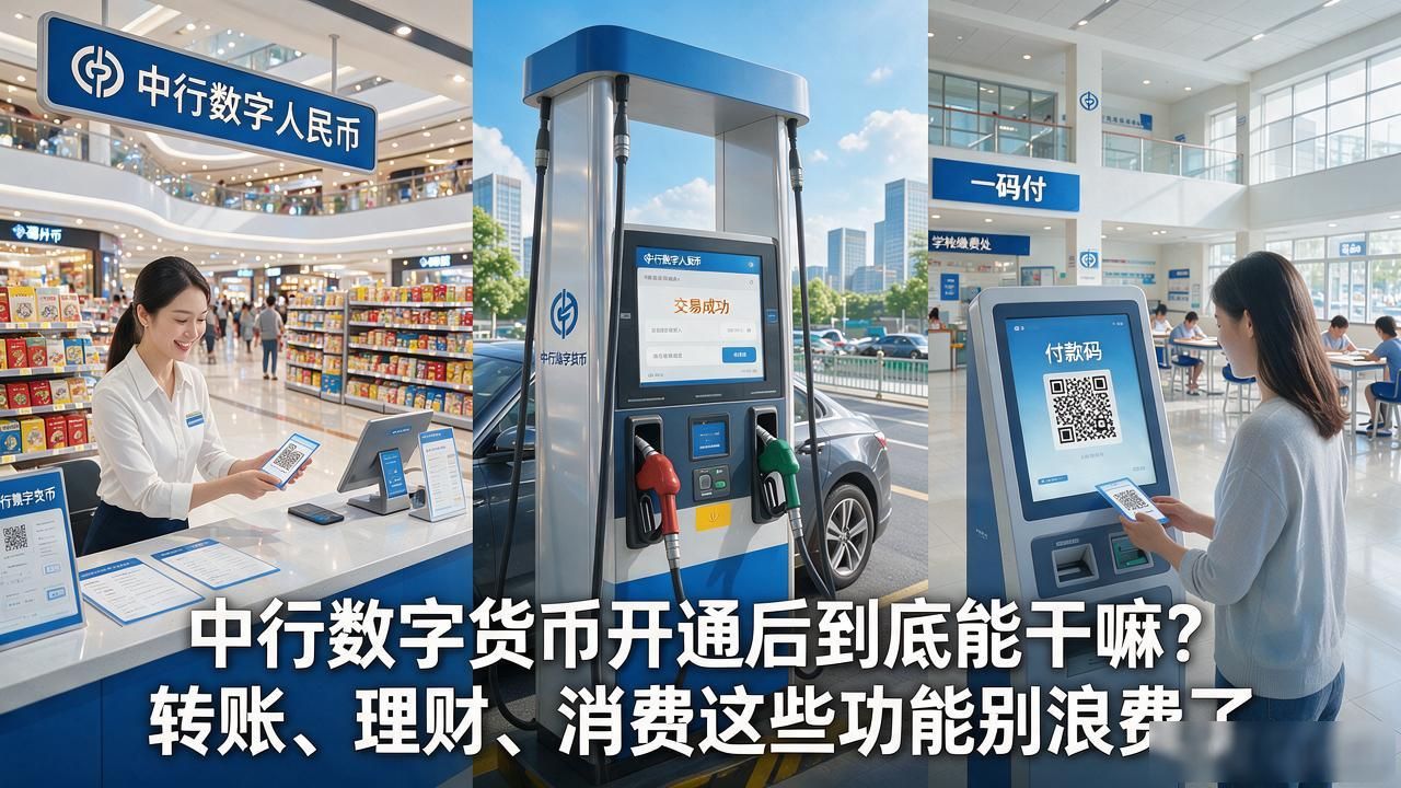 中行数字货币开通后到底能干嘛？转账、理财、消费这些功能别浪费了