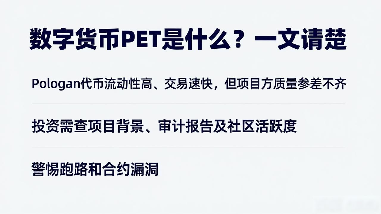 数字货币PET是什么？一文讲清楚