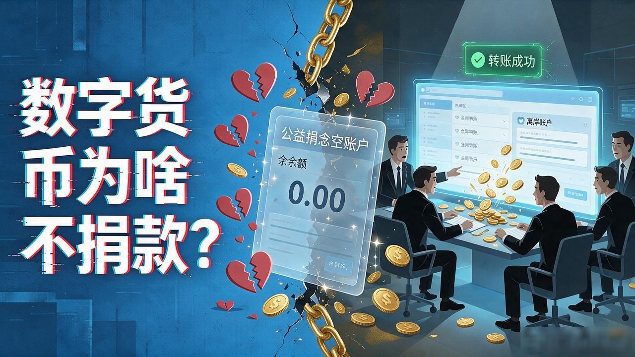 数字货币为啥不捐款？搞钱的人根本不会把钱拿出来做慈善