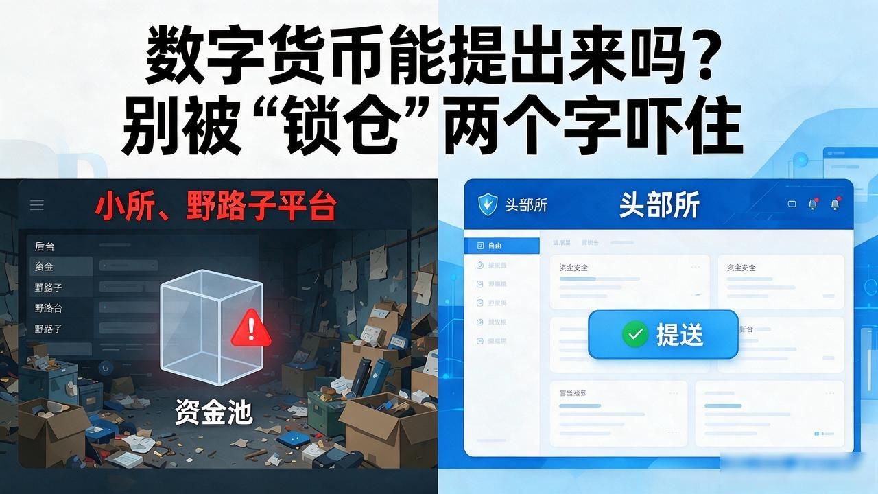 数字货币能提出来吗？别被"锁仓"两个字吓住