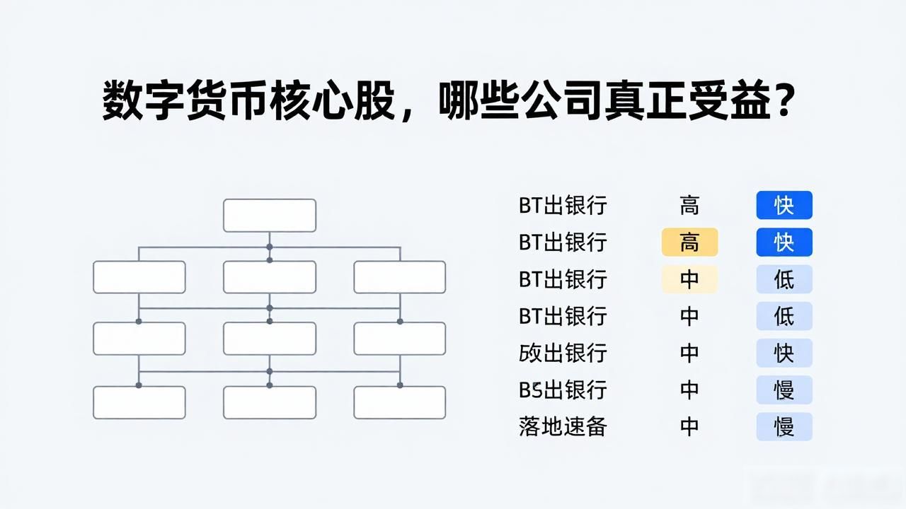 数字货币核心股，哪些公司真正受益？