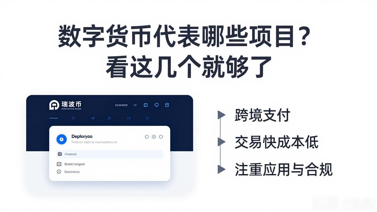 数字货币代表哪些项目？看这几个就够了