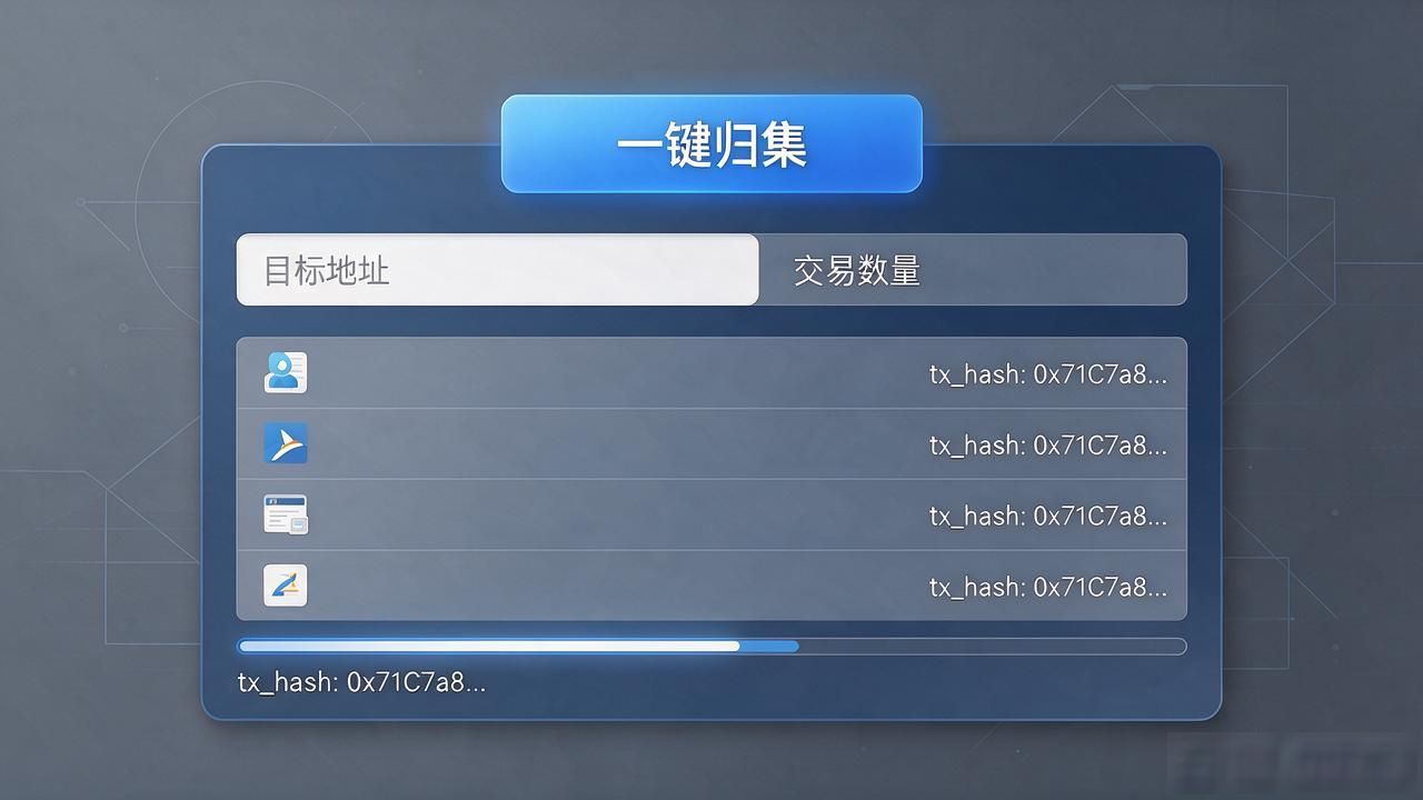 数字货币多平台一键归集器_加密货币自动对账工具_数字货币一键归集器