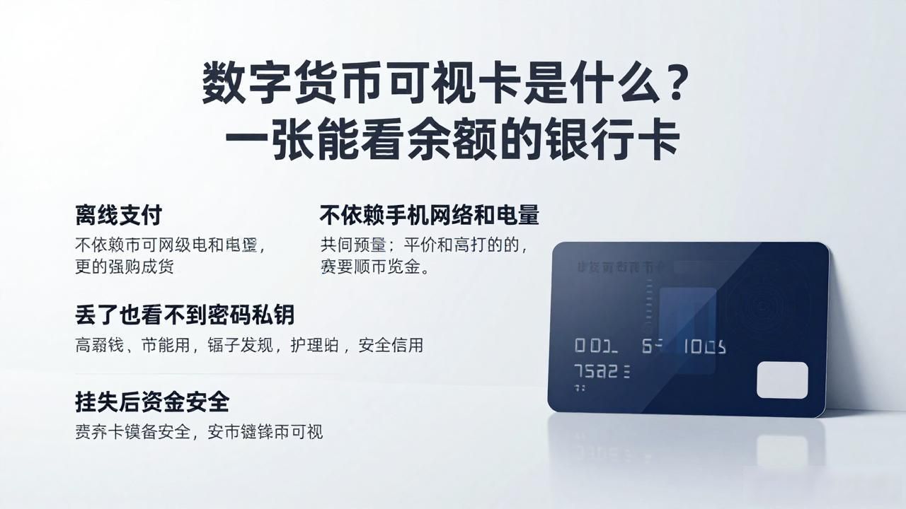 数字货币可视卡是什么？一张能看余额的银行卡