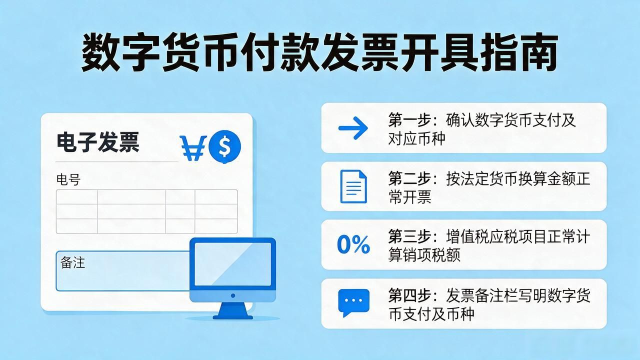数字货币付款发票怎么开？全流程实操指南