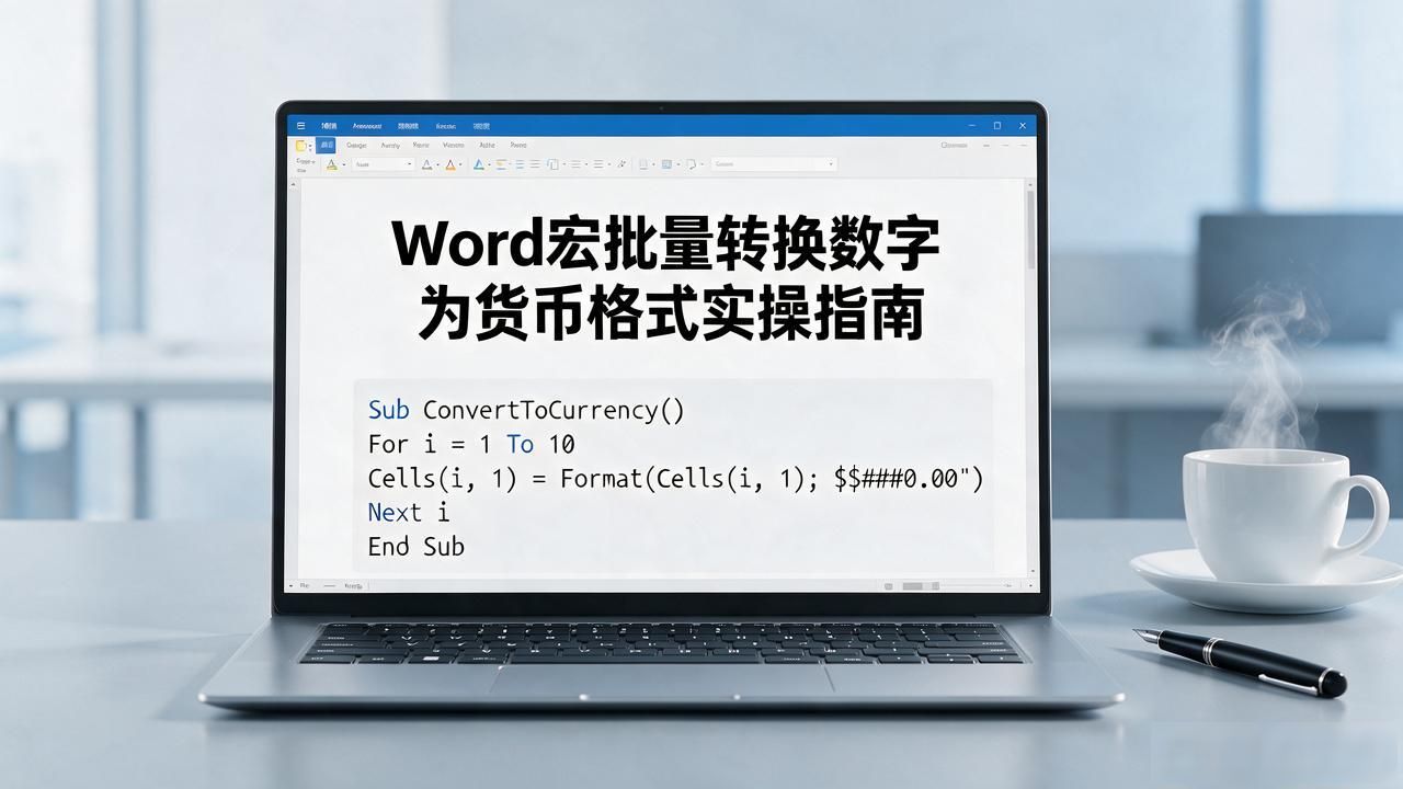 Word宏批量转换数字为货币格式实操指南