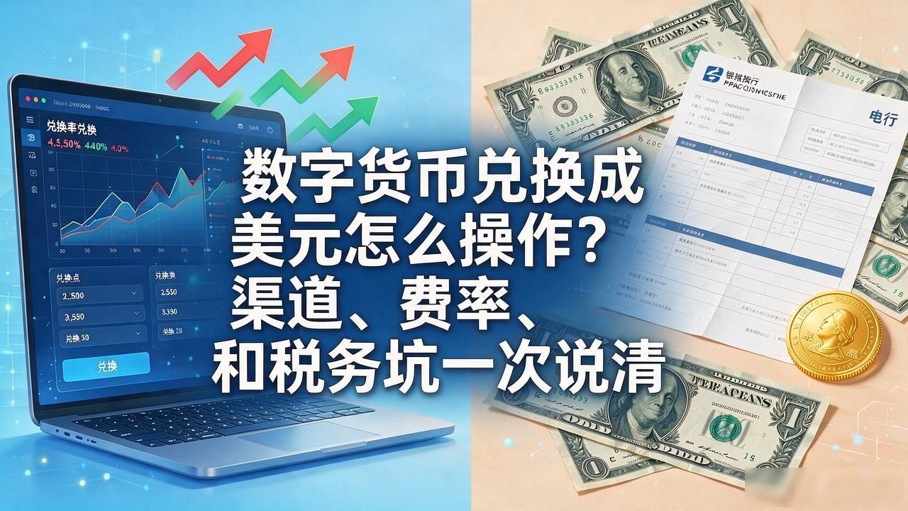 数字货币兑换成美元怎么操作？渠道、费率和税务坑一次说清